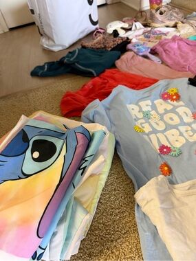 Girls 7,8,9,10 Clothing Lot Bundle New Balance Shoes Stitch Accessories Huge Mix